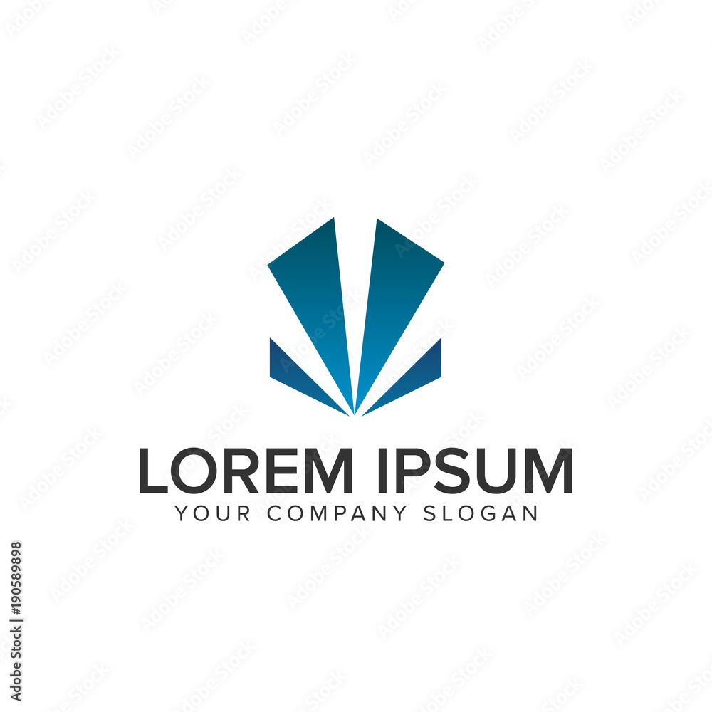 abstract geometry business logo