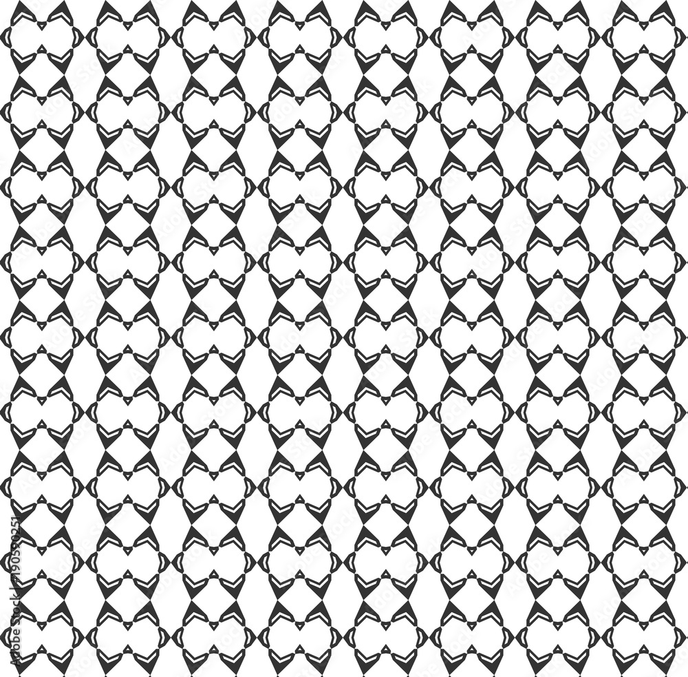 Fototapeta premium Abstract geometric Seamless pattern . Repeating geometric Black and white texture. geometric decoration