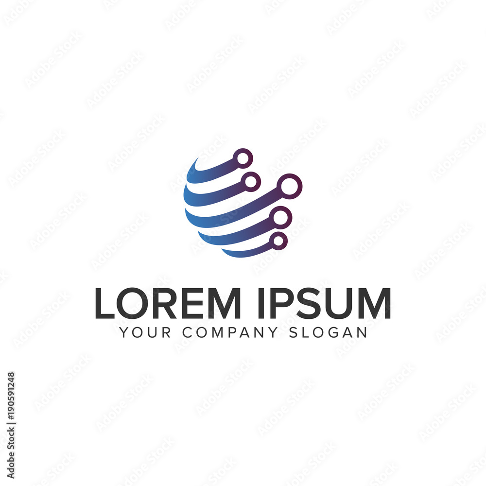 circuit logo design concept template. fully editable vector circuit logo design concept template. fully editable vector