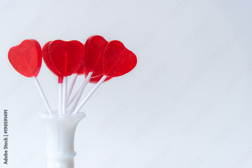 Top View Heart Shaped Lollipops Pink Background Stock Photo by  ©IgorVetushko 440169548