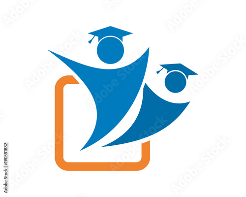 education scholar figure education scholarship image vector icon logo symbol