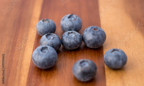 Farm fresh blueberries close up
