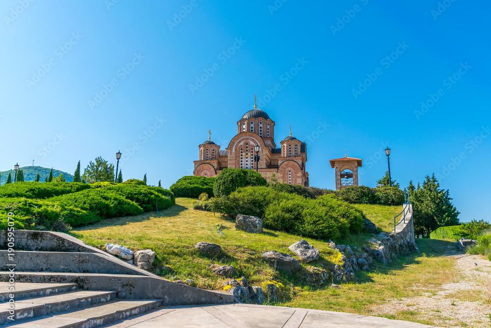 A picturesque Orthodox Old Temple in Trebinje. Bosnia and Herzegovina. A picturesque Orthodox Old Temple in Trebinje. Bosnia and Herzegovina.
