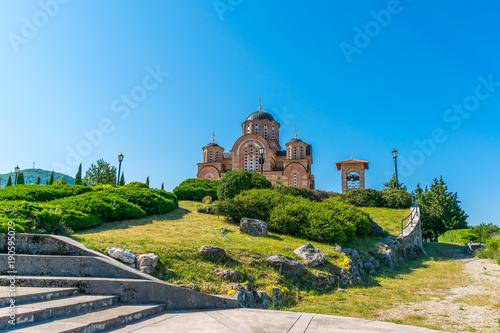 A picturesque Orthodox Old Temple in Trebinje. Bosnia and Herzegovina.