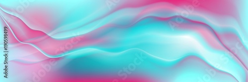 Holographic foil neon trend wavy abstract background