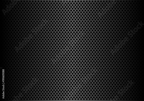 Wallpaper Mural Abstract dark gray circle mesh pattern background texture vector illustration. Torontodigital.ca