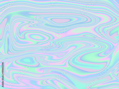 Holographic abstract background in pastel, neon color . Vector illustration for poster, brochure, invitation, cover book, catalog.