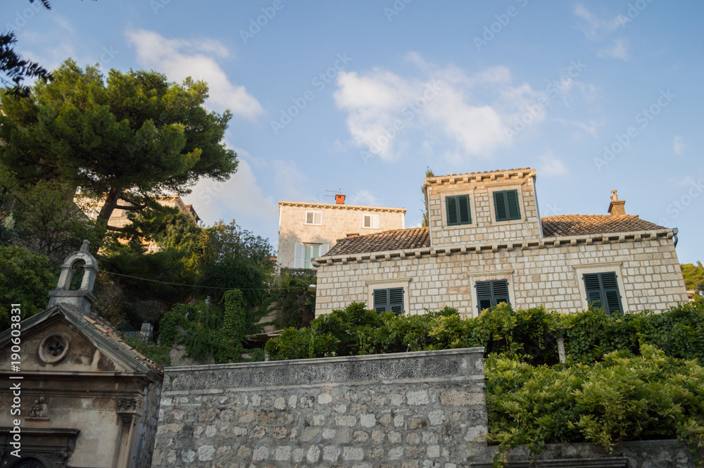 Noble Residential Houses in Dubrovnik, Croatia