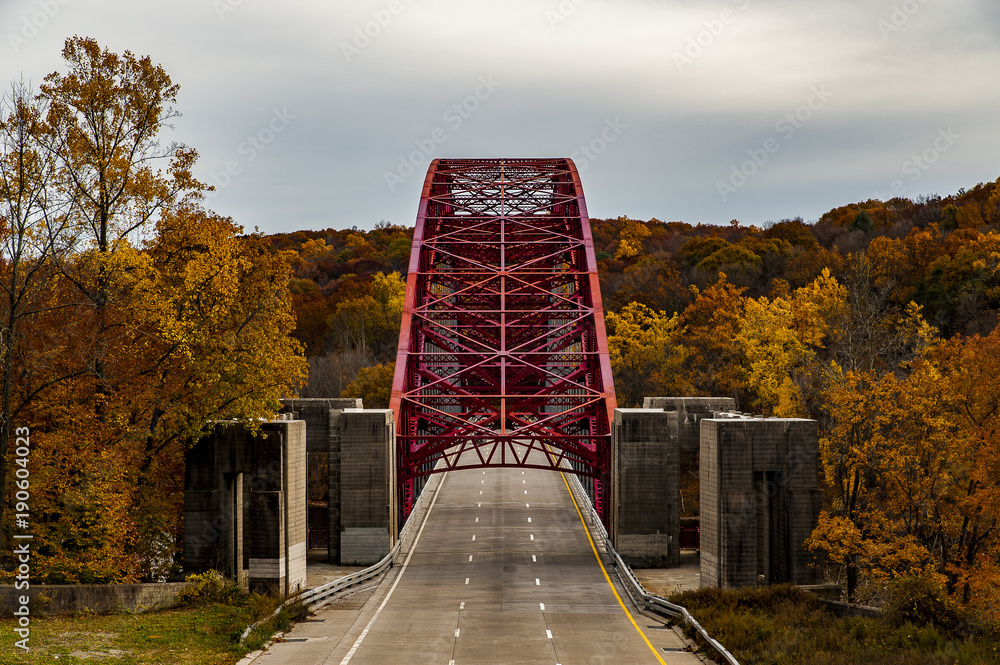 Taconic Parkway Steel Arch Bridge New Croton Reservoir New York