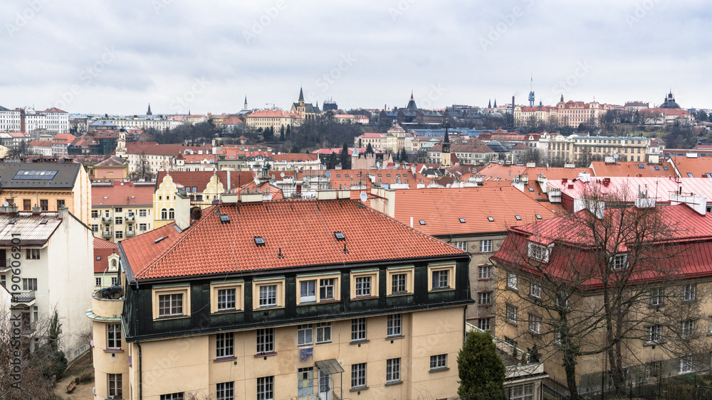 Gloomy morning in the Prague quarter