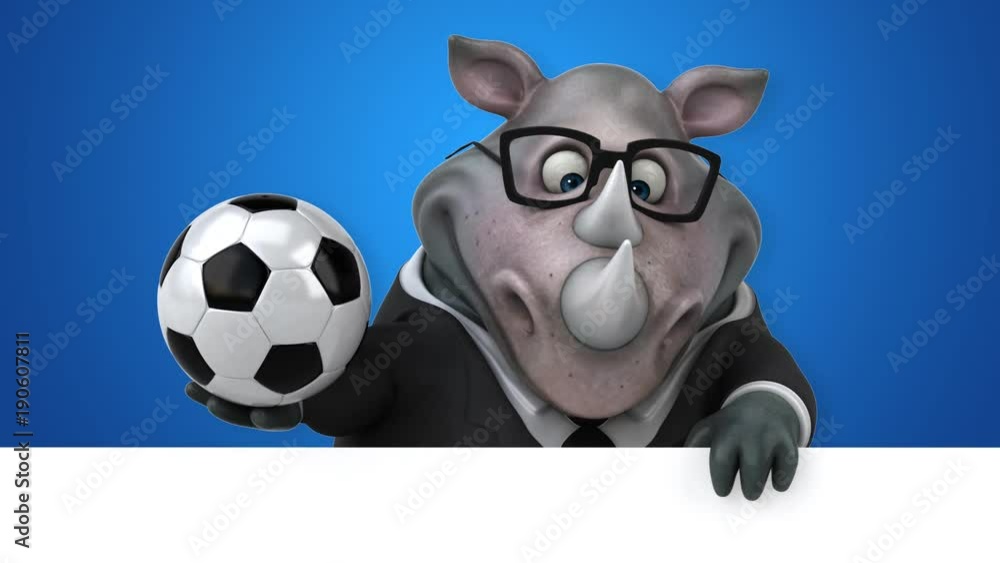 Fun rhino - 3D Animation Fun rhino - 3D Animation