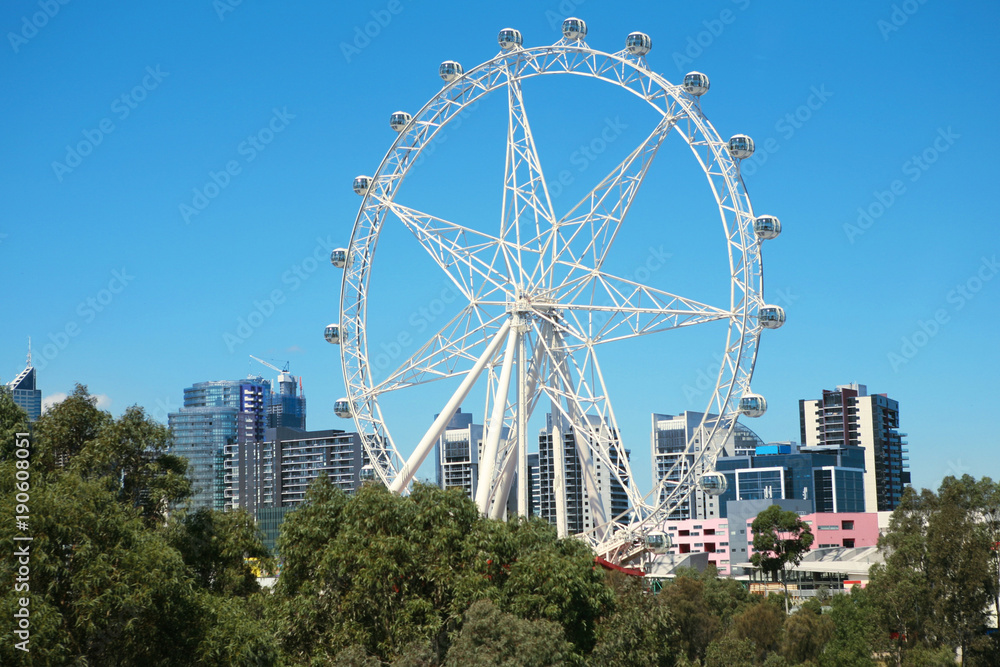 Melbourne cityscape view Australia