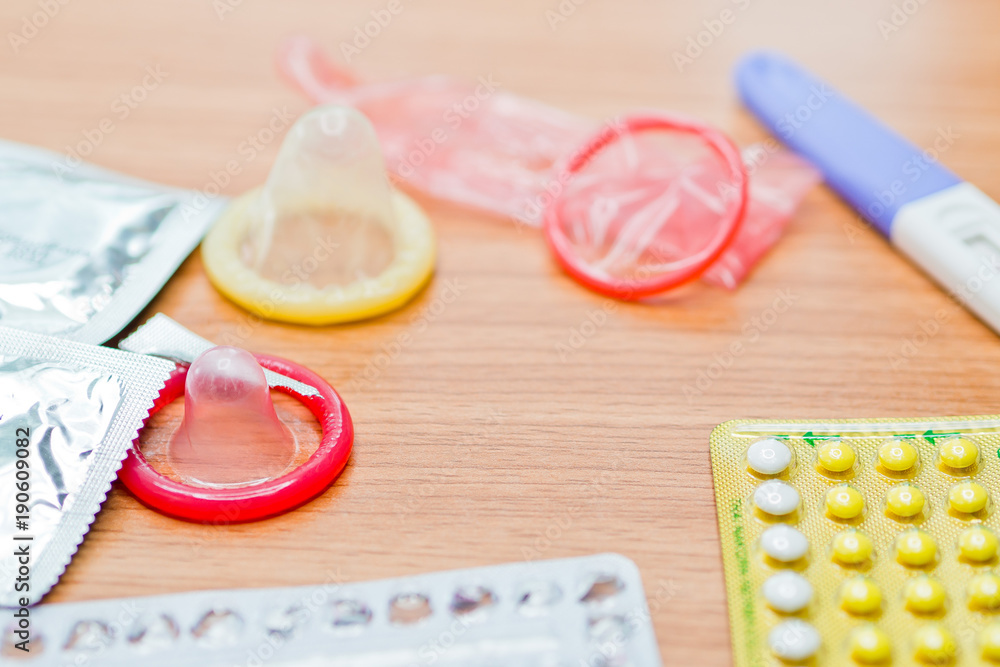 condom. Safe sex. Birth control pill. contraceptive condom. Safe sex. Birth control pill. contraceptive