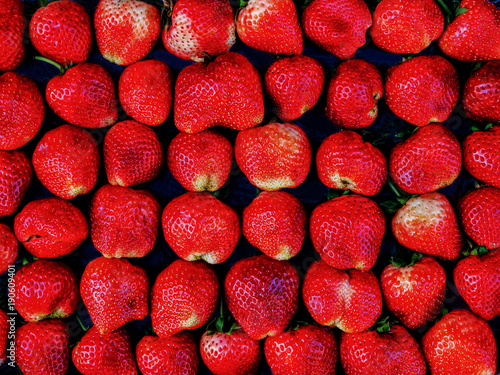 Background textues of fresh strawberries photo