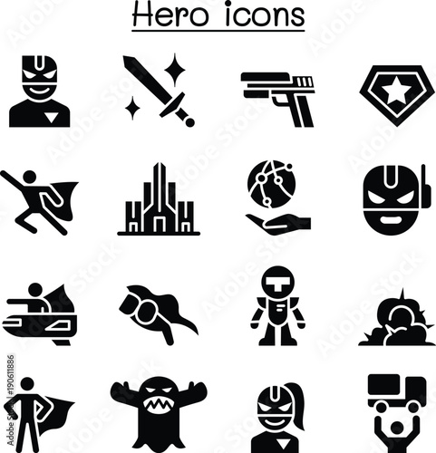 Super Hero icon set