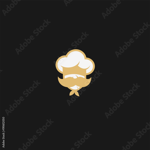 Mustache chef Icon vector illustration