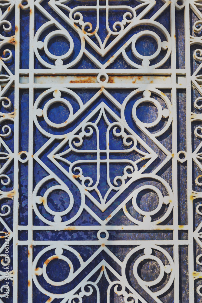 Detail from decorated door Detail from decorated door