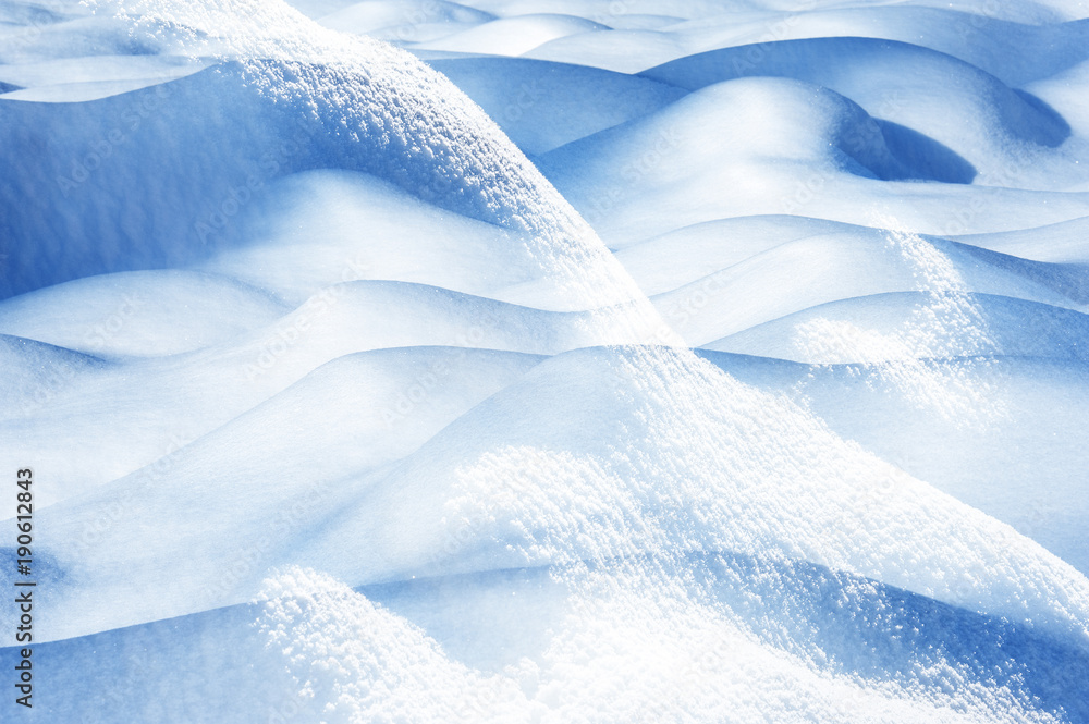 a blue snow texture - close up a blue snow texture - close up