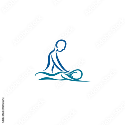 creative spa center vector illustration.