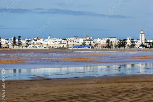 Skyline and beach of Essaouira