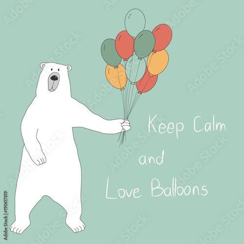 keep calm and love balloons
