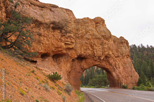 Red Canyon Arch near Bryce Canyon in Utah in the USA 