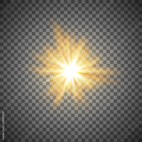 Gold star or flash