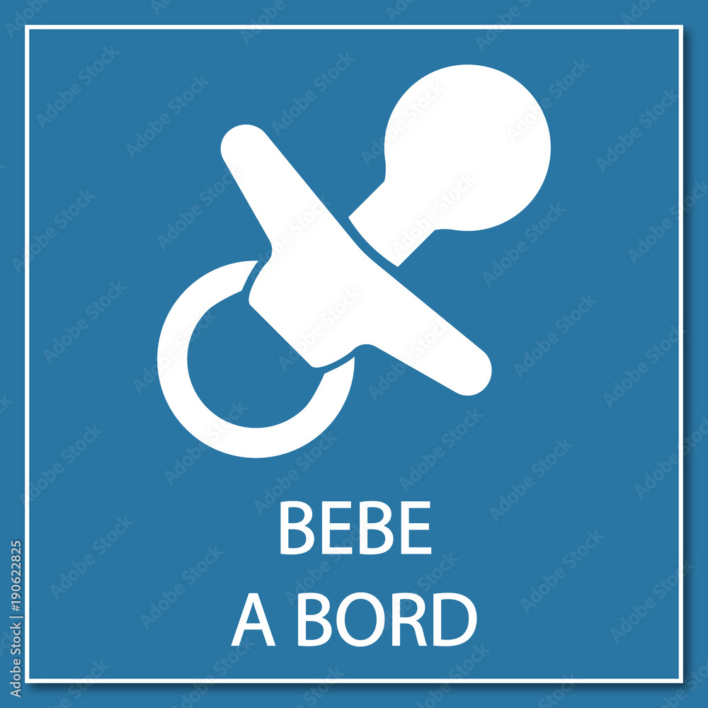 Logo bébé à bord. Logo bébé à bord.