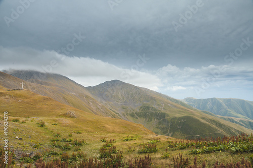 amazing landscape in georgia and cross