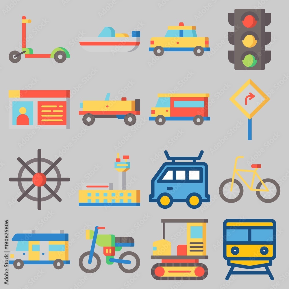 icons set about Transportation . [keywordRandom:3]