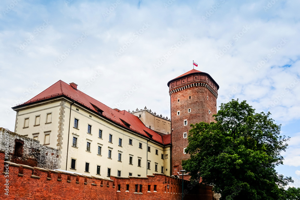 Wawel Royal Castle in Krakow, Poland