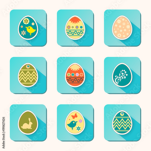 Easter eggs icons © altadi