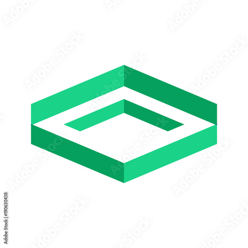 Deep Blok Level Icon Symbol Graphic Design
