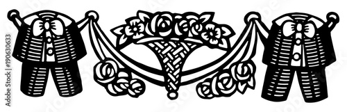 Niederlande Trachten Blumen Banner - Dutch costume floral banners