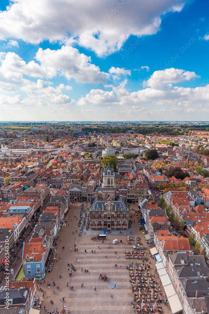 Obraz premium Obszar Delft Randstad