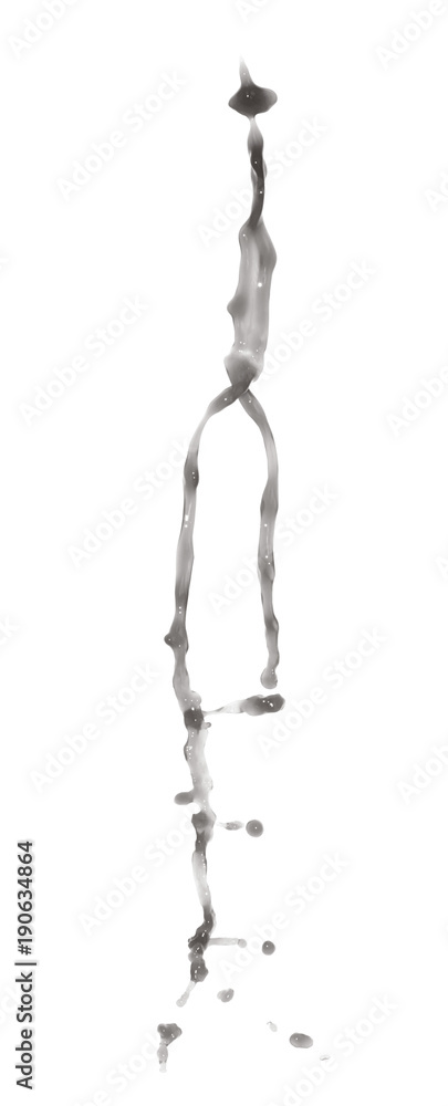 Fototapeta premium Splash of liquid in motion isolated