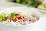 A bowl of traditional Vietnamese Pho noodle