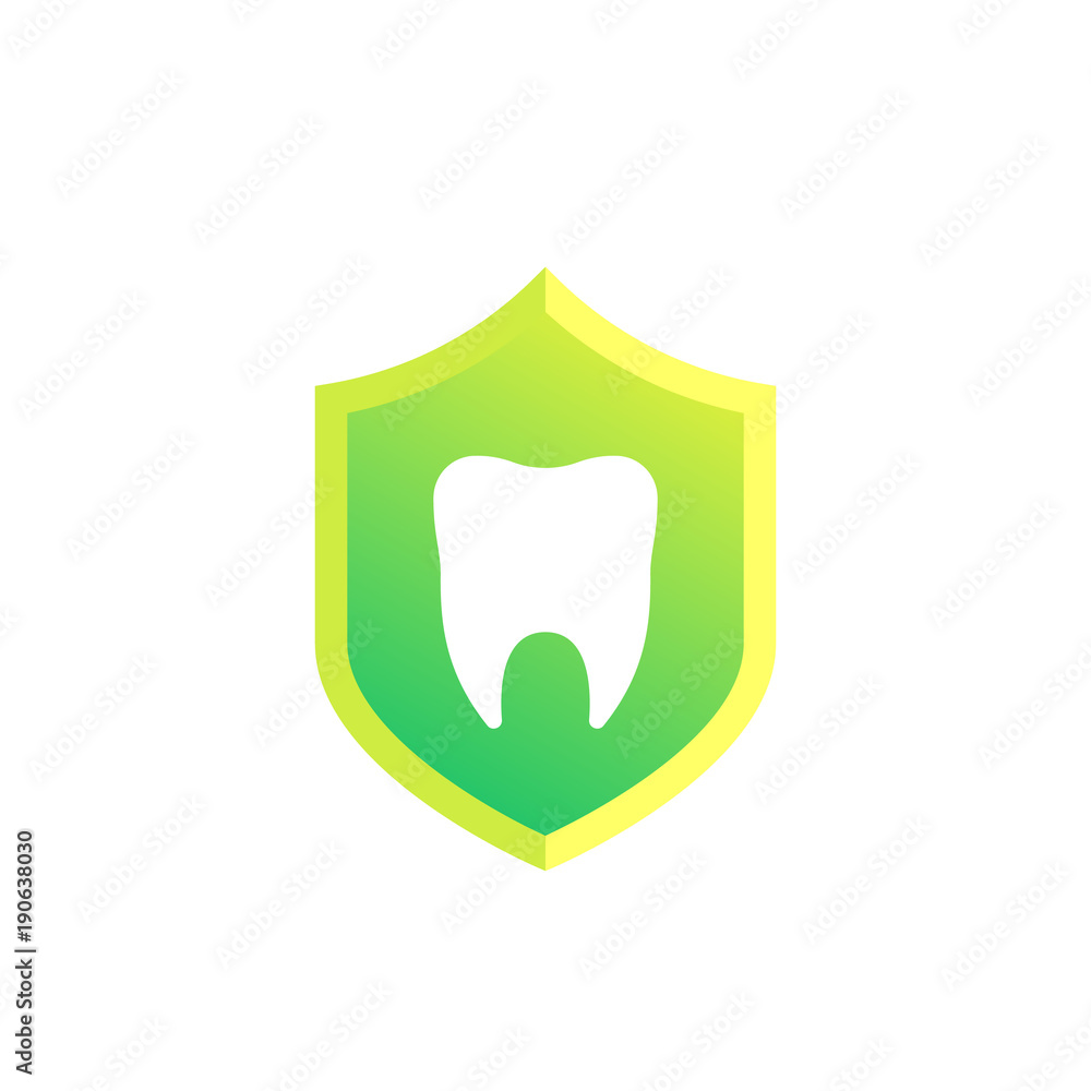 dental insurance vector icon on white dental insurance vector icon on white