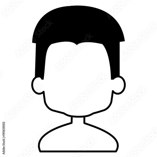 cute and little boy shirtless vector illustration design