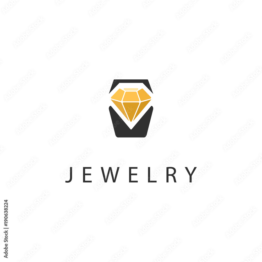 Jewelry. Icon, logo, symbol, sign. Vector illustration. Stock Vector ...