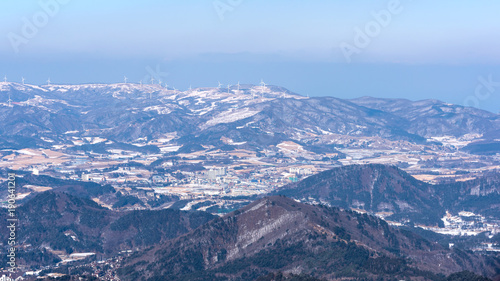 Yongpyong Ski Resort, Mountain winter South in Korea.
