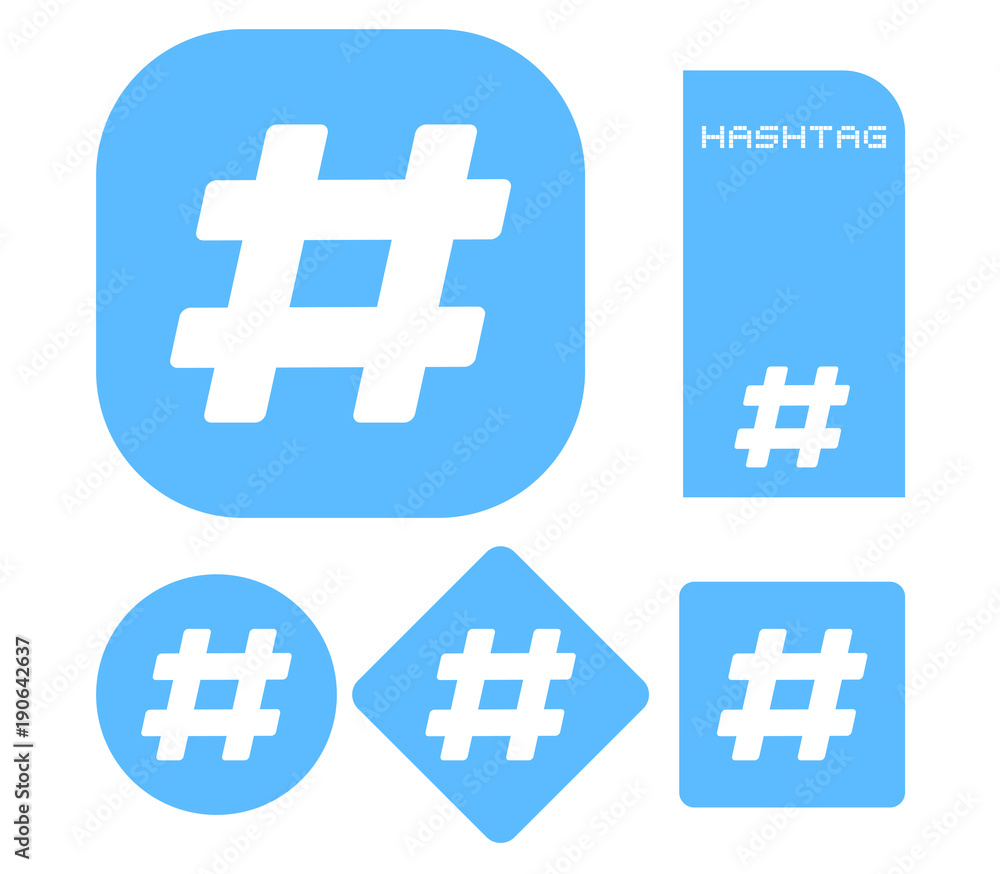 Obraz premium Hashtag symbol