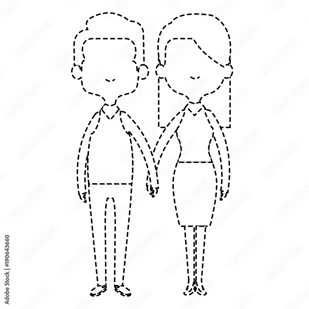 cute mother and father couple characters vector illustration design cute mother and father couple characters vector illustration design