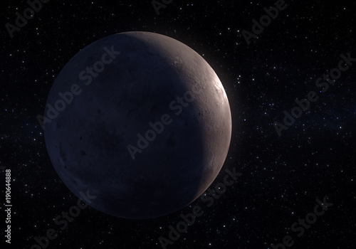 Fototapeta Naklejka Na Ścianę i Meble -  Artwork of Makemake dwarf planet in the Kuiper belt