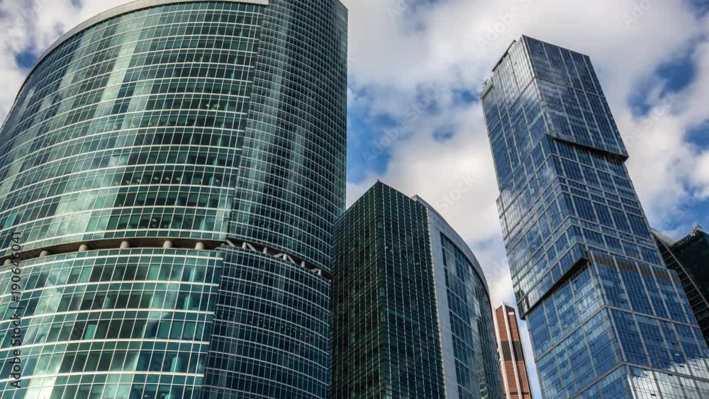 The Skyscrapers Of The Big City Zoom Hyperlapse The Skyscrapers Of The Big City Zoom Hyperlapse