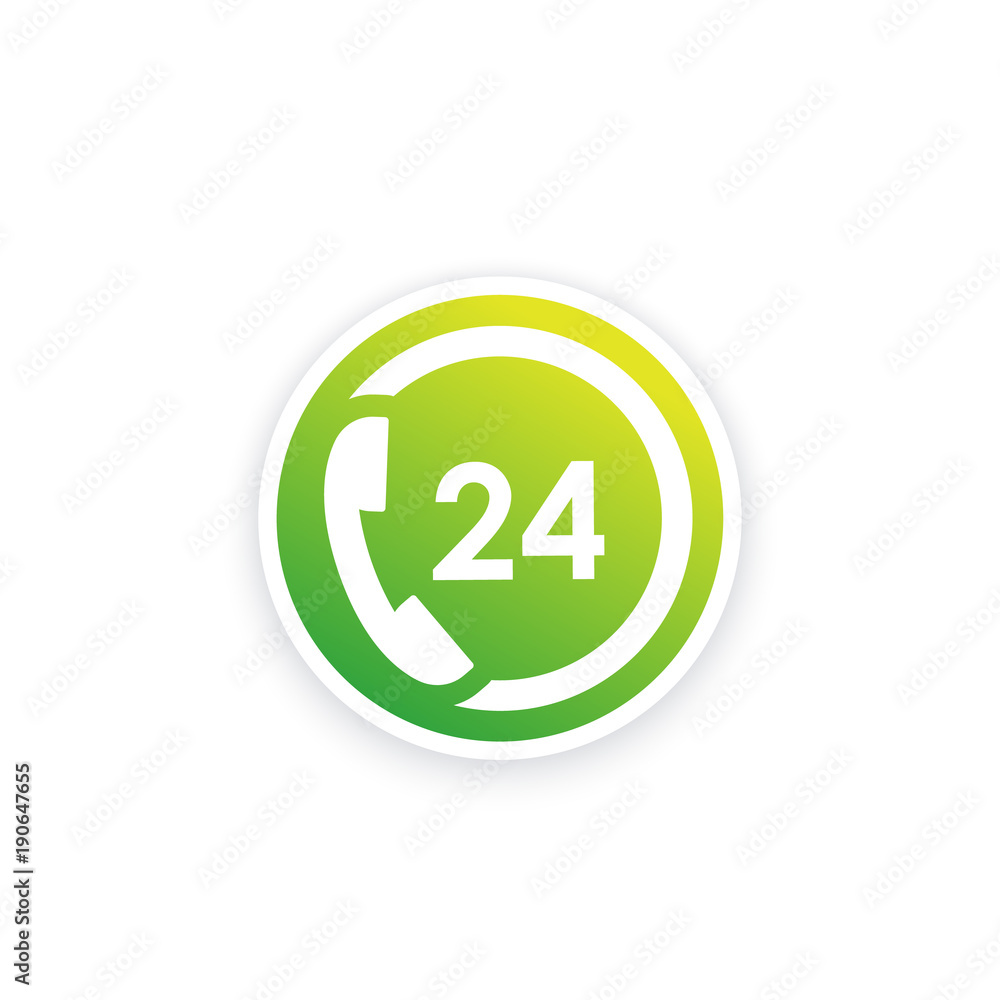 24 hour support service vector icon 24 hour support service vector icon