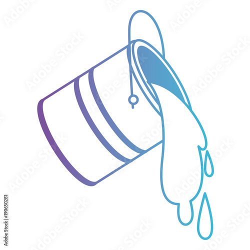 paint bucket draw button tool design art vector illustration