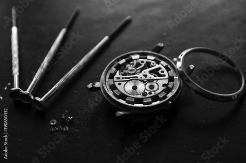 Watchmaker's workshop, watch repair © rrudenkois
