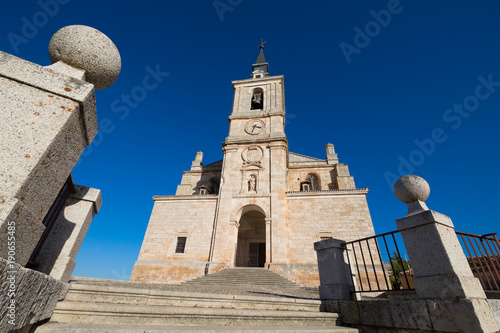 landmark Collegiate of San Pedro, or Saint Peter, Herrerian style monument from year 1617, in Lerma village, Burgos, Castile Leon, Spain, Europe. Horizontal
 photo