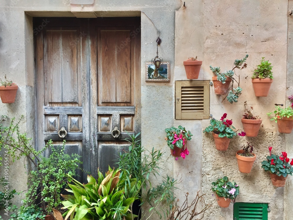 Street in Valldemossa in Mallorca